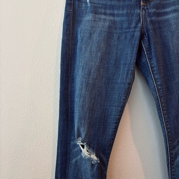Lucky Brand Bridgette Skinny Jeans – Size 6/28 | Dark Wash Distressed - Picture 6 of 9